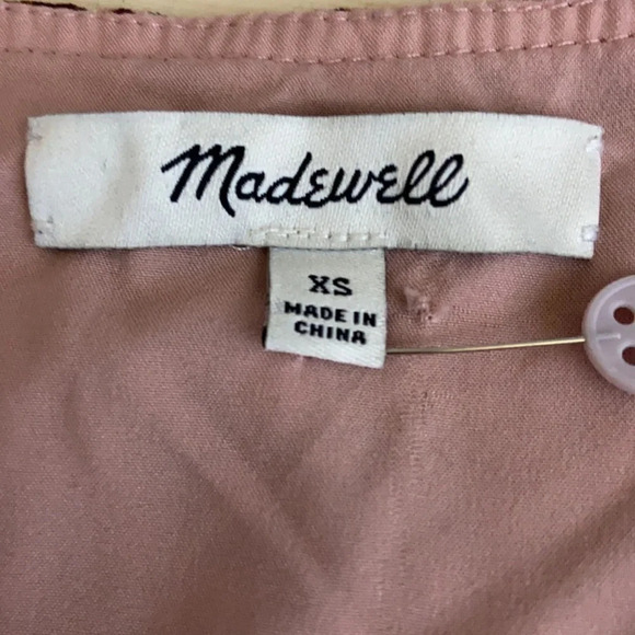 Madewell Drawstring Peasant Dress in Kaleidoscope Print - Size XS - Picture 5 of 8